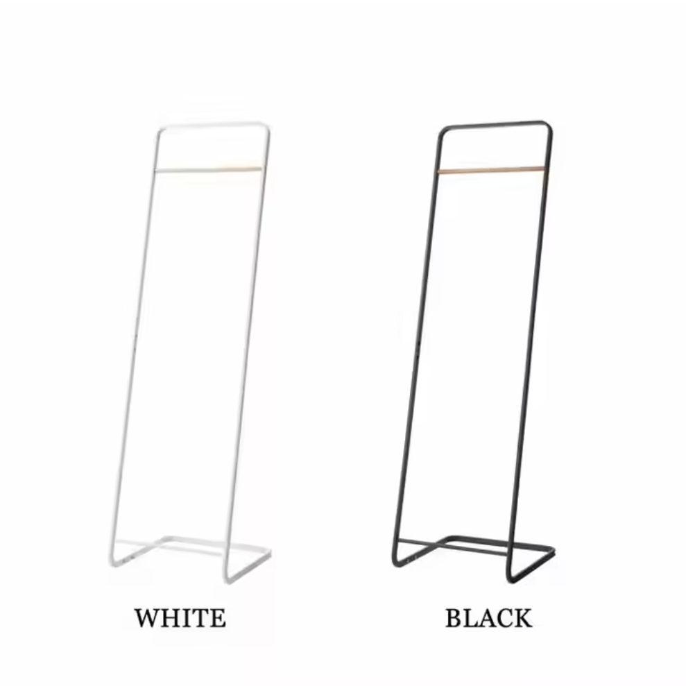 Hanger rack with wooden shelf 2621