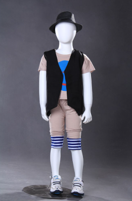 Kids' Full-Body Mannequin, Matte White, for Store Display, 24191