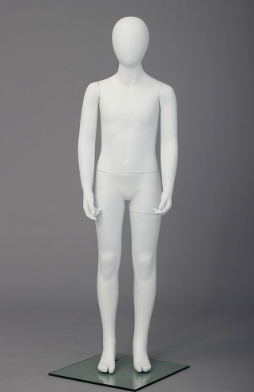 White full-body mannequin for children and juniors, suitable for store displays, model 24192