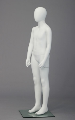White full-body mannequin for children and juniors, suitable for store displays, model 24192
