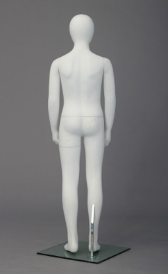 White full-body mannequin for children and juniors, suitable for store displays, model 24192