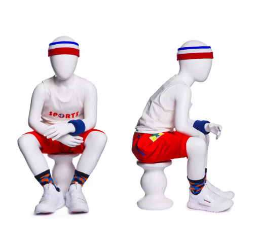 White Child Sitting Mannequin for Store Display (Product Code: 24193)