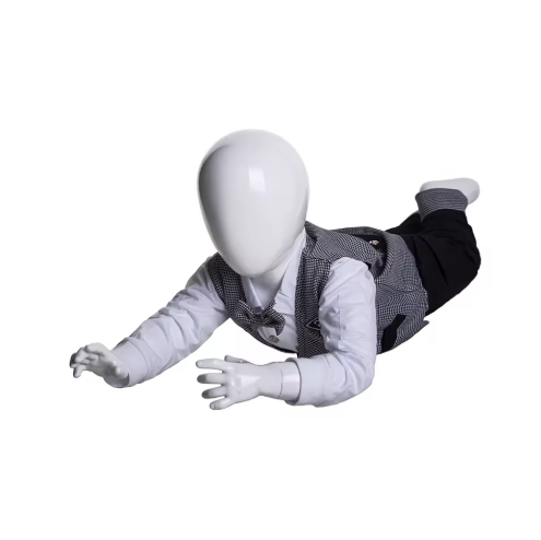 Baby Lying Pose Full Body Mannequin White Display Model 24194