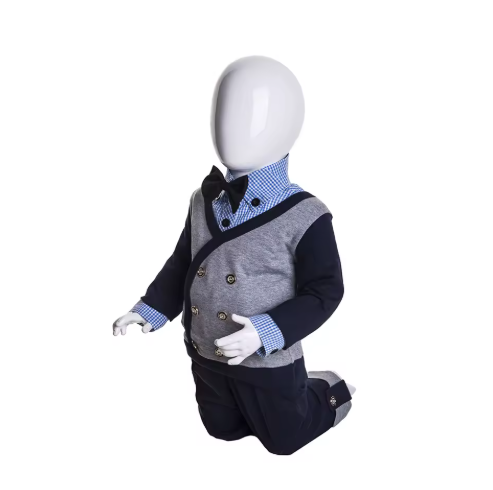 Baby Kneeling Pose Full Body Mannequin White Display Model 24196