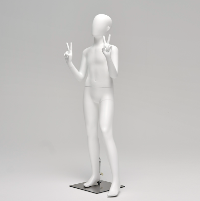 Kids Peace Pose Mannequin White 24203
