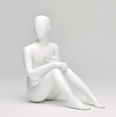 Kids Floor Sitting Pose Mannequin White 24204
