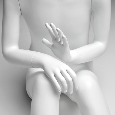 Kids Floor Sitting Pose Mannequin White 24204