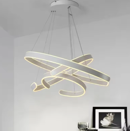 Modern LED Ring Pendant Light, 3 Lights, Dimmable, 3406