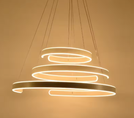 モダン LEDリングペンダントライト 3灯 調光対応 3406
