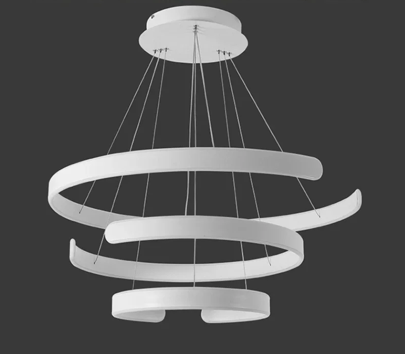 モダン LEDリングペンダントライト 3灯 調光対応 3406