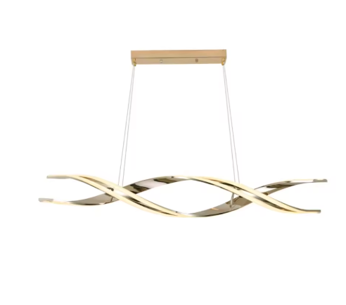 モダン LEDウェーブペンダントライト ロング3407