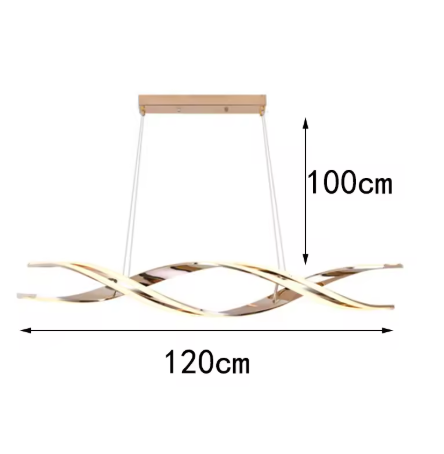 モダン LEDウェーブペンダントライト ロング3407