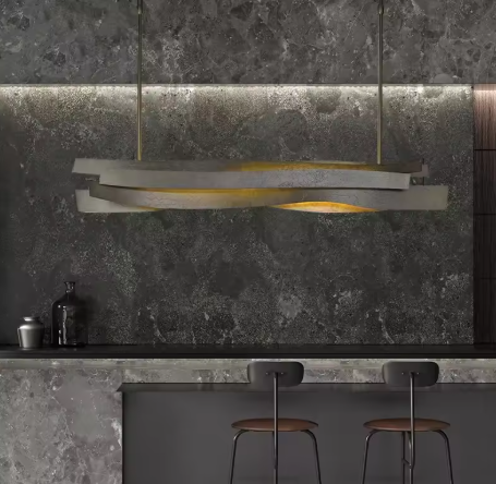 ロング LEDウェーブペンダントライト モダンデザイン`3408