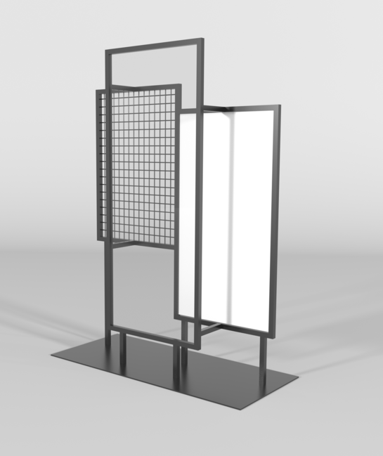 多層広告ディスプレイスタンド 102