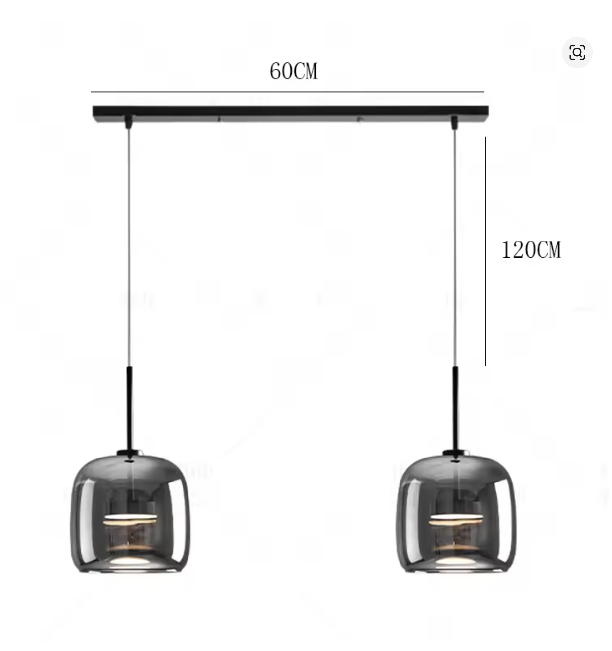 ゴールドとブラックのシリンダー型ペンダントライト2灯セット｜異なるカラーを組み合わせたデザイン