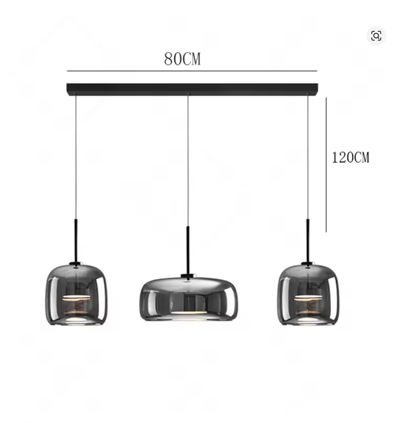 ブラックカラーのシリンダー型ペンダントライト2灯セット｜スタイリッシュな吊り下げ照明