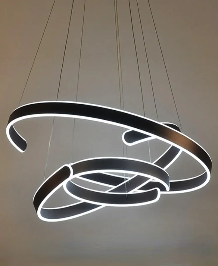 モダン LEDリングペンダントライト 3灯 調光対応 3406