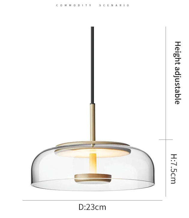 Nordic glass pendant light 3402 