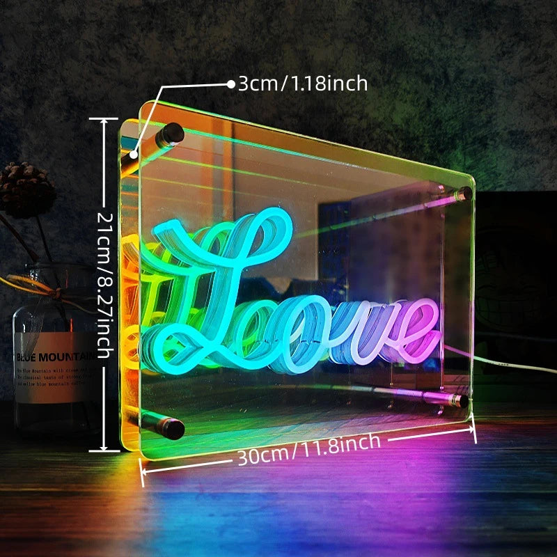 3D LOVE Neon Sign