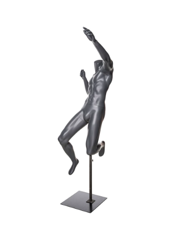 バドミントン 男性スポーツマネキン ジャンプポーズ 業務用