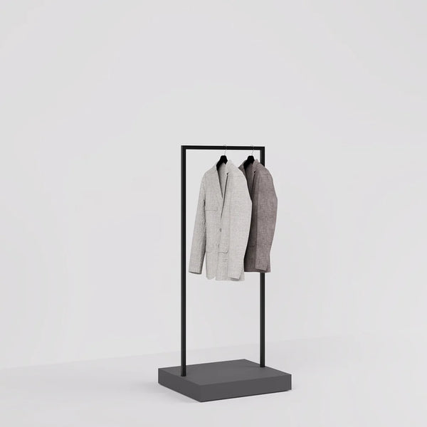 衣類展示用W600ブラックハンガーラック店舗什器