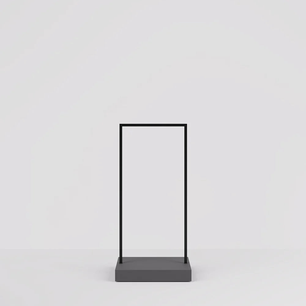 店舗ディスプレイ用W600ブラックハンガーラック