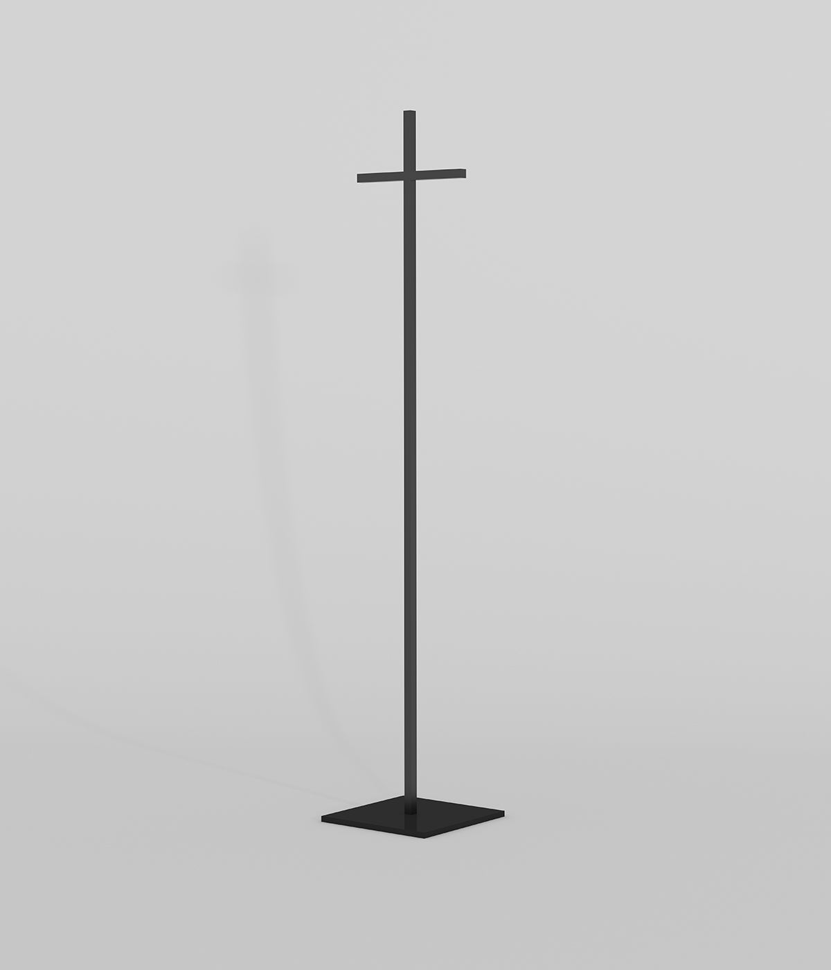 ミニマルな金属フレームのモダンなハンガーラック＆帽子スタンド - ブティック、メゾン、アパレルショップに最適