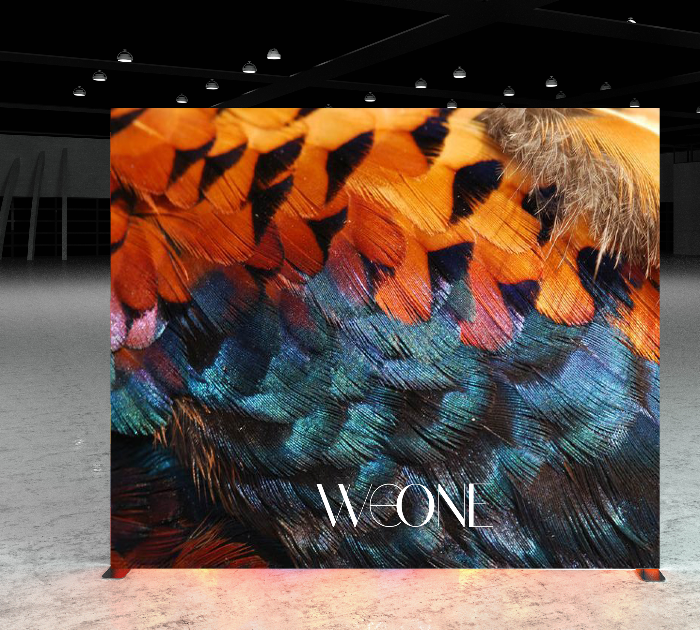 大型ファブリックバックドロップディスプレイ｜展示会用フルカラー印刷