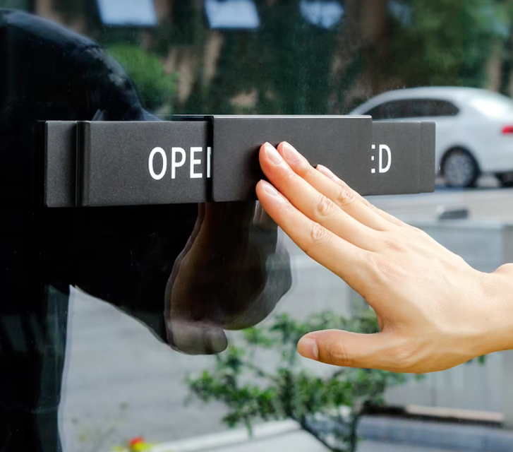 スライド式 CLOSED ドアサイン