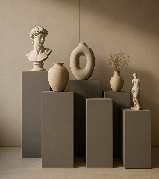 モダン展示台のカラートーン比較サンプルセット