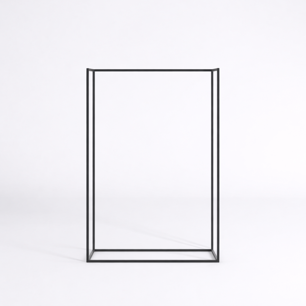 シンプルデザインのハンガーラックフレーム店舗什器