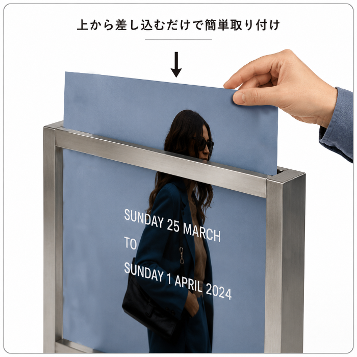 アパレル店舗でバッグや小物を壁面陳列できるディスプレイシェルフ